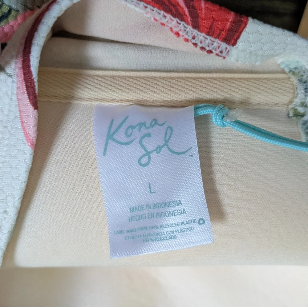NWT Tropical One Piece Kona Sol Bathing Suit - Picture 6 of 6